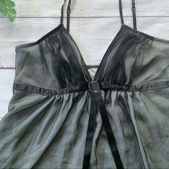 VICTORIA’S SECRET black babydoll size S - Picture 7 of 10